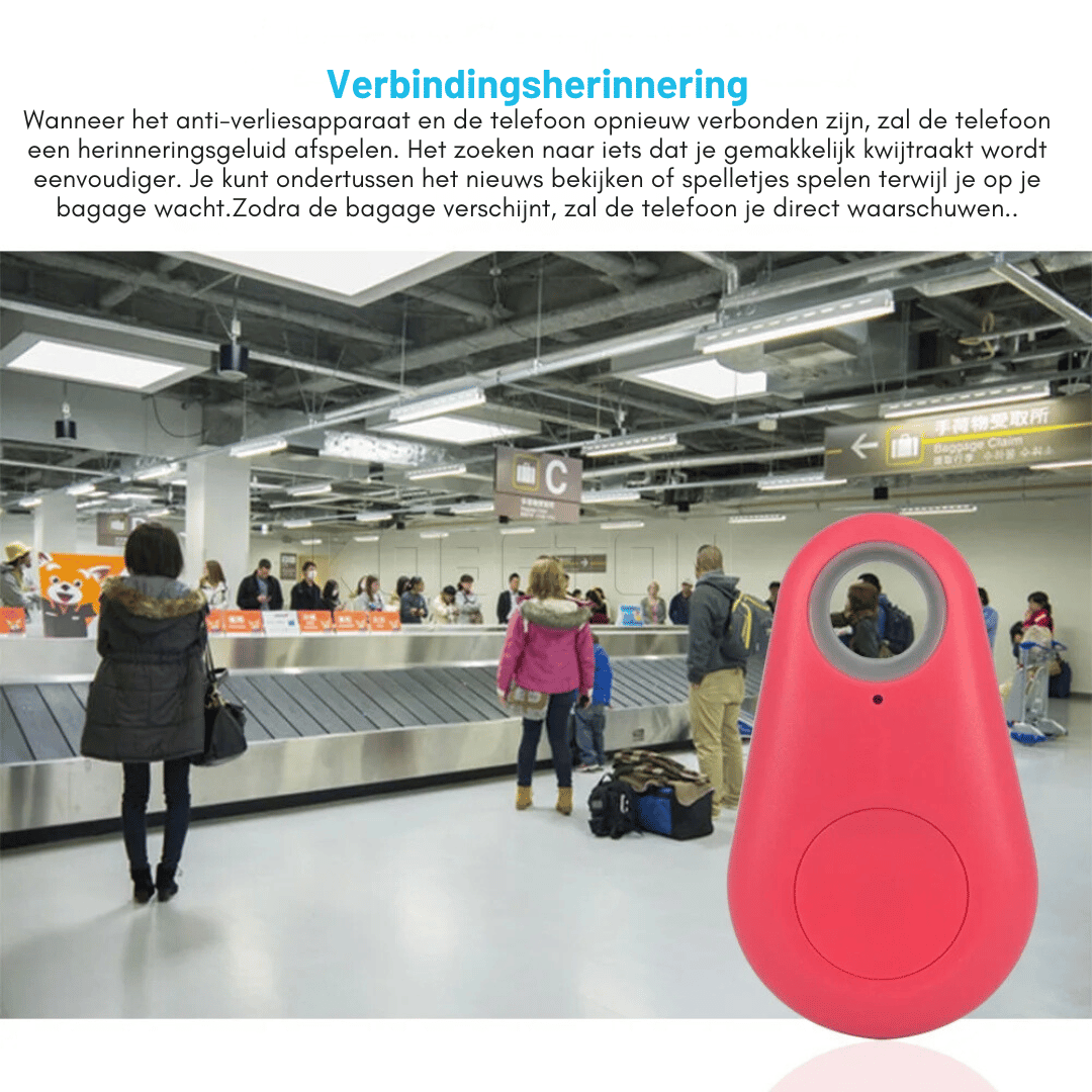 Smart Tag Bluetooth Tracker - Sleutel en Tasvinder + Alarm