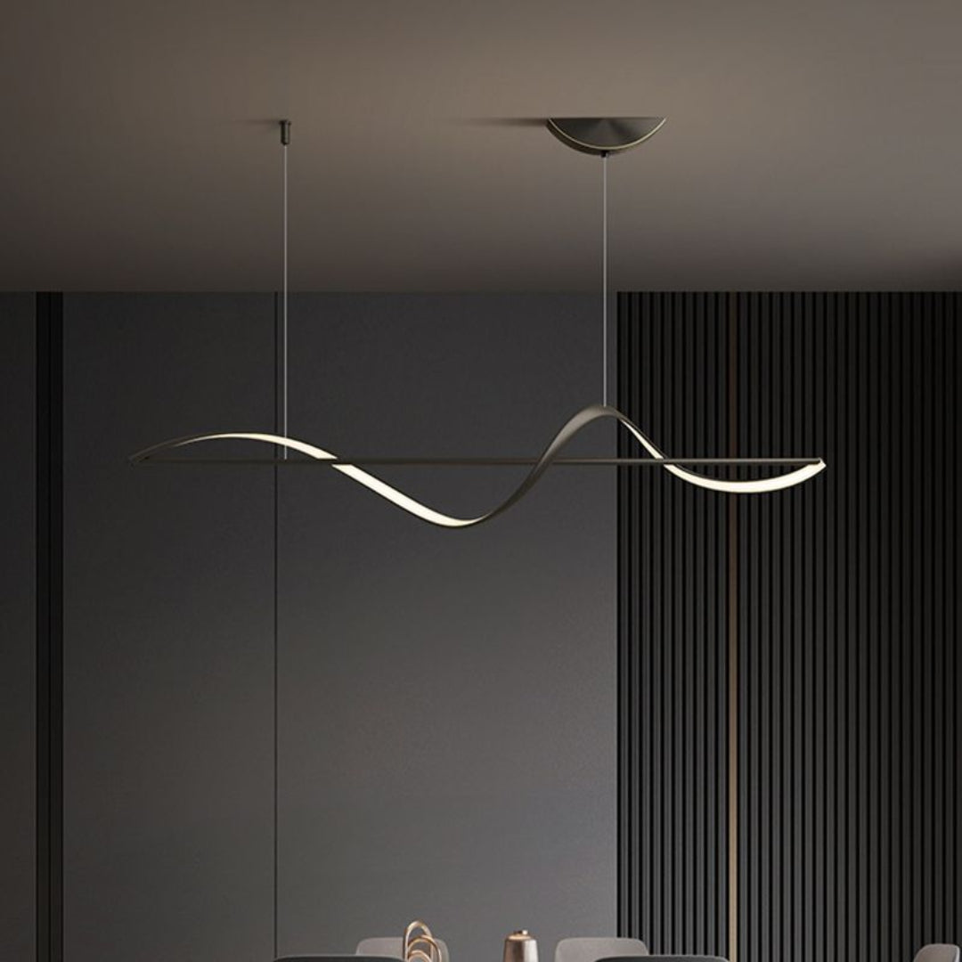 LED Hanglamp Elegant Zwart/Goud – Stijlvolle en Dimbare Verlichting-Lamps-De Bazelaar