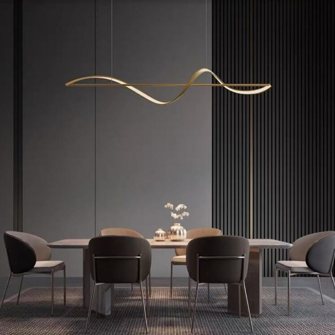 LED Hanglamp Elegant Zwart/Goud – Stijlvolle en Dimbare Verlichting-Lamps-De Bazelaar