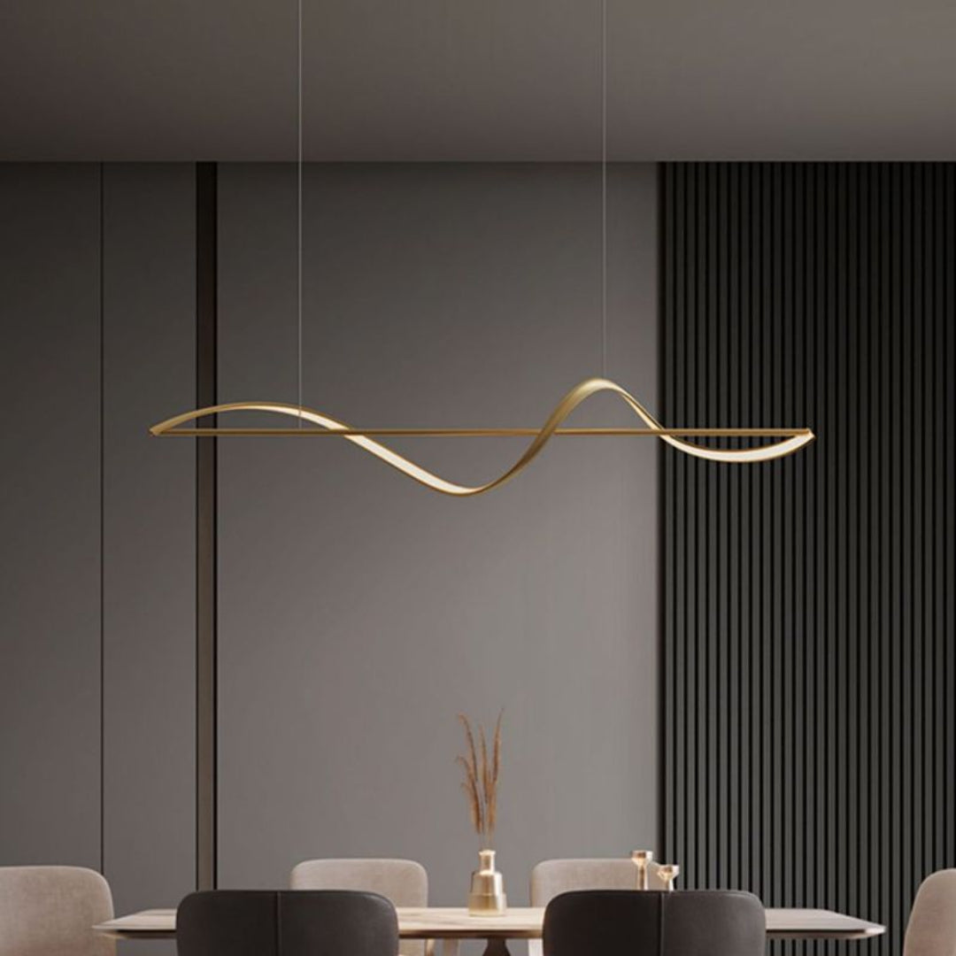 LED Hanglamp Elegant Zwart/Goud – Stijlvolle en Dimbare Verlichting-Lamps-De Bazelaar