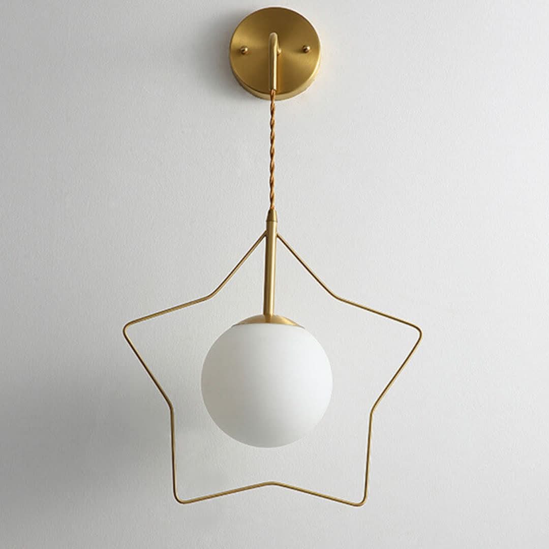 GlowLight - Moderne pentagramvormige glazen bol