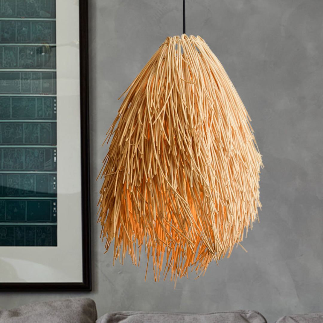 BambooLuxe Hanglamp - Natuurlijke Rotan Sfeer voor Elk Interieur