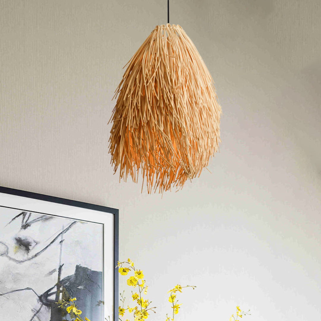 BambooLuxe Hanglamp - Natuurlijke Rotan Sfeer voor Elk Interieur