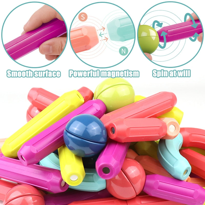 Magnetische Speelgoed Bouwset - Educatieve Creatief Spelen-Kind-De Bazelaar