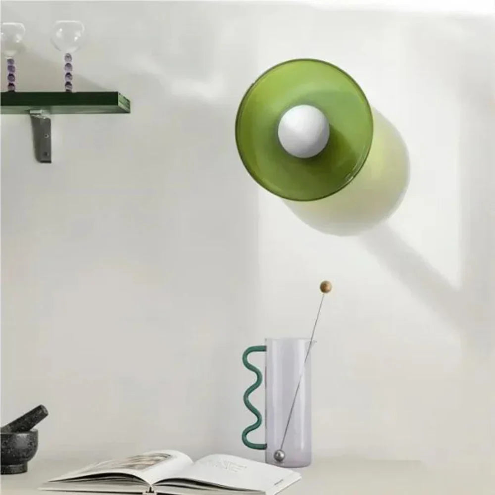 Olive Disc Wandlamp – Modern en Elegant Design-light decor-De Bazelaar