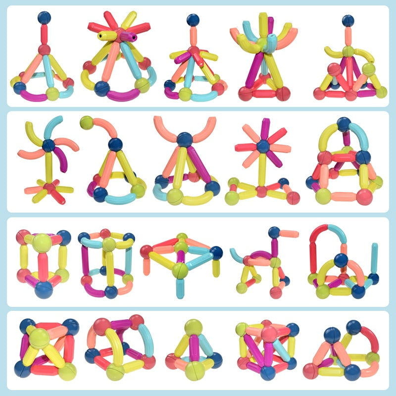 Magnetische Speelgoed Bouwset - Educatieve Creatief Spelen-Kind-De Bazelaar