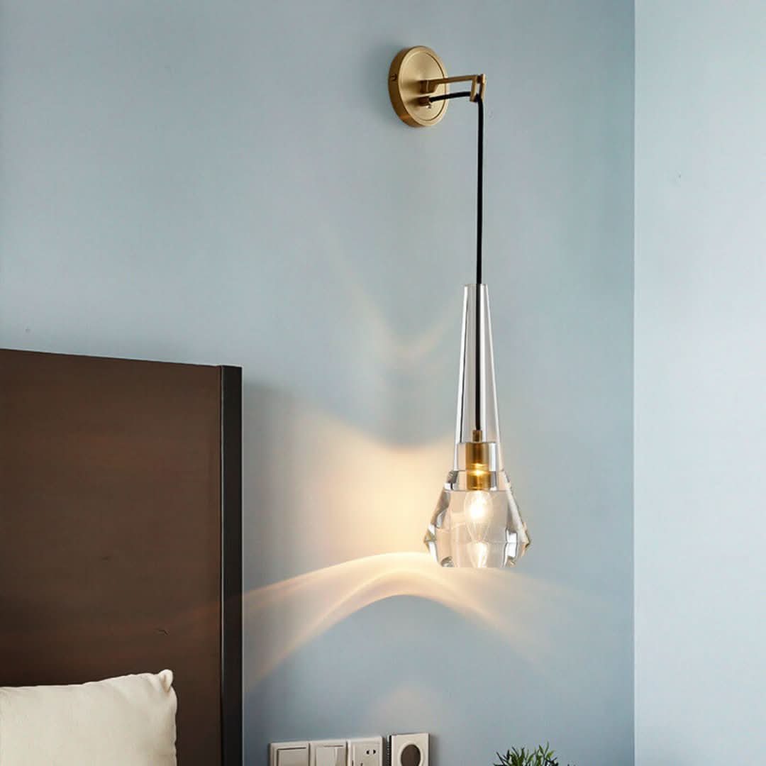CrystalGlow - Moderne geometrische wandlamp