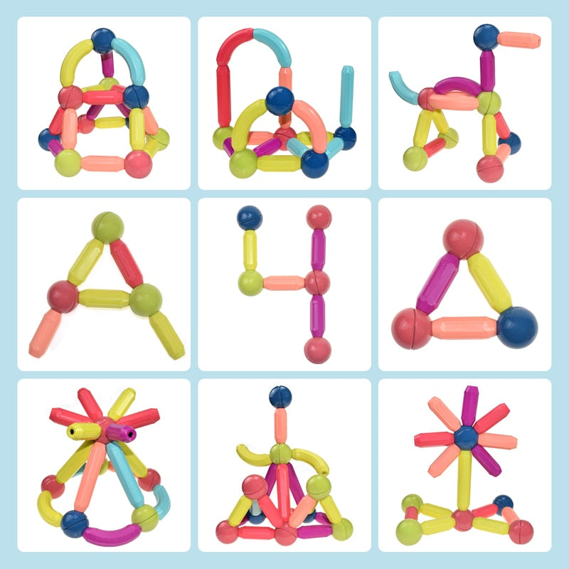 Magnetische Speelgoed Bouwset - Educatieve Creatief Spelen-Kind-De Bazelaar