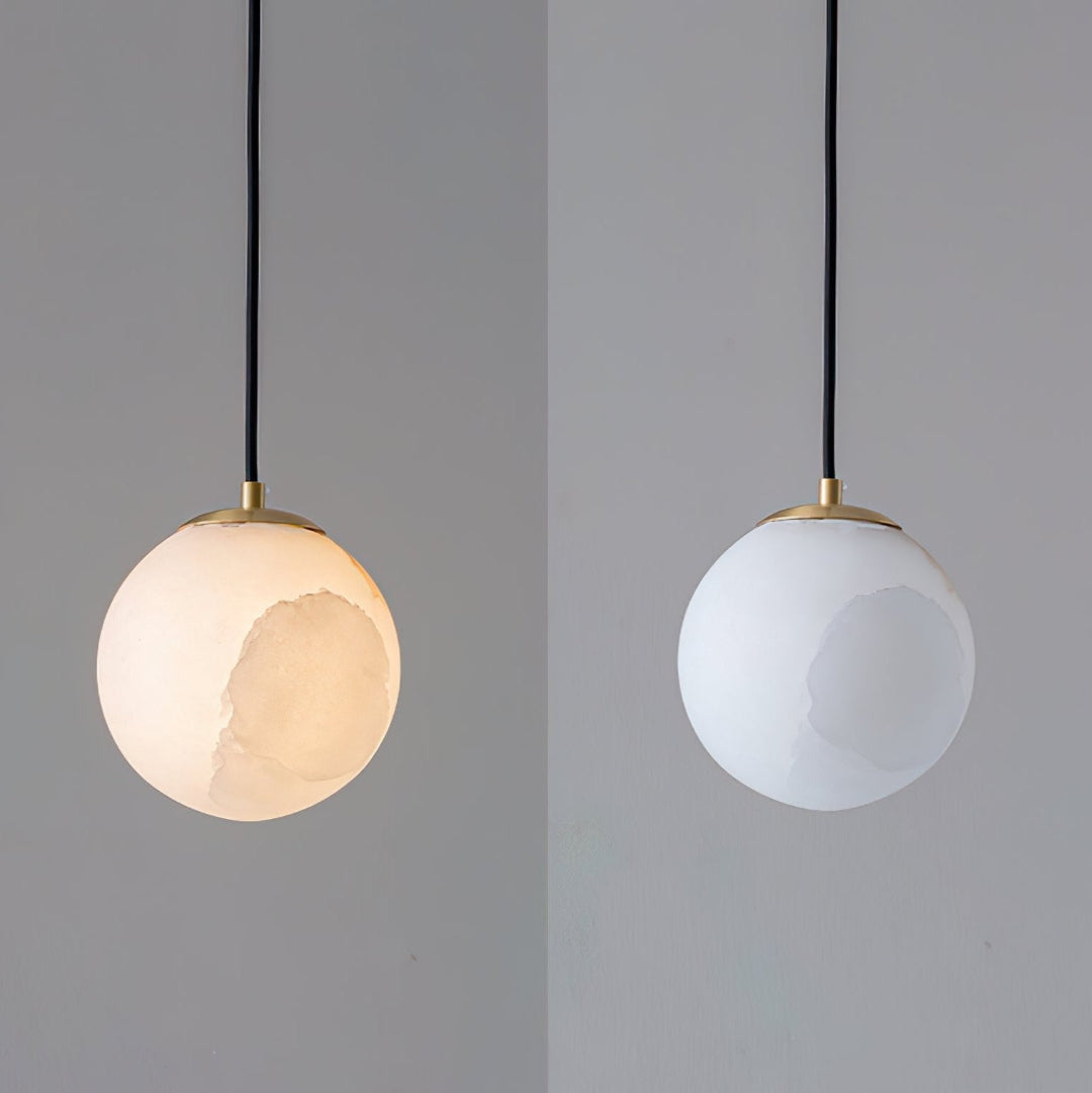 Luxe Albasten Hanglamp - Elegantie en Sfeervolle Verlichting