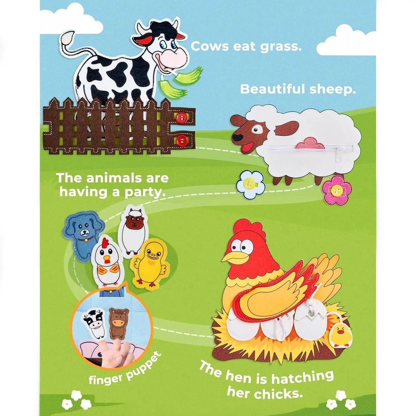 Boerderijdieren - Creatief Leerboek voor Peuters en Kleuters-Toys-De Bazelaar