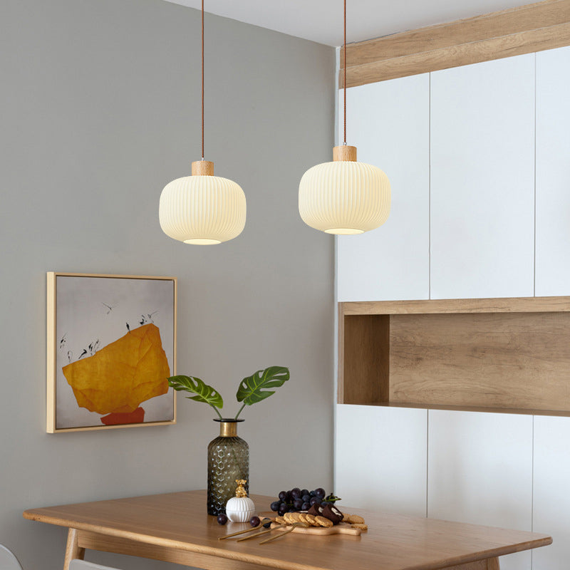 Vintage Houten LED Hanglamp – Warmte en Stijl voor Elk Interieur-lamp-De Bazelaar