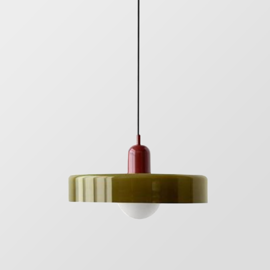 Bauhaus Hanglamp van Gekleurd Glas – Modern & Stijlvol-light decor-De Bazelaar