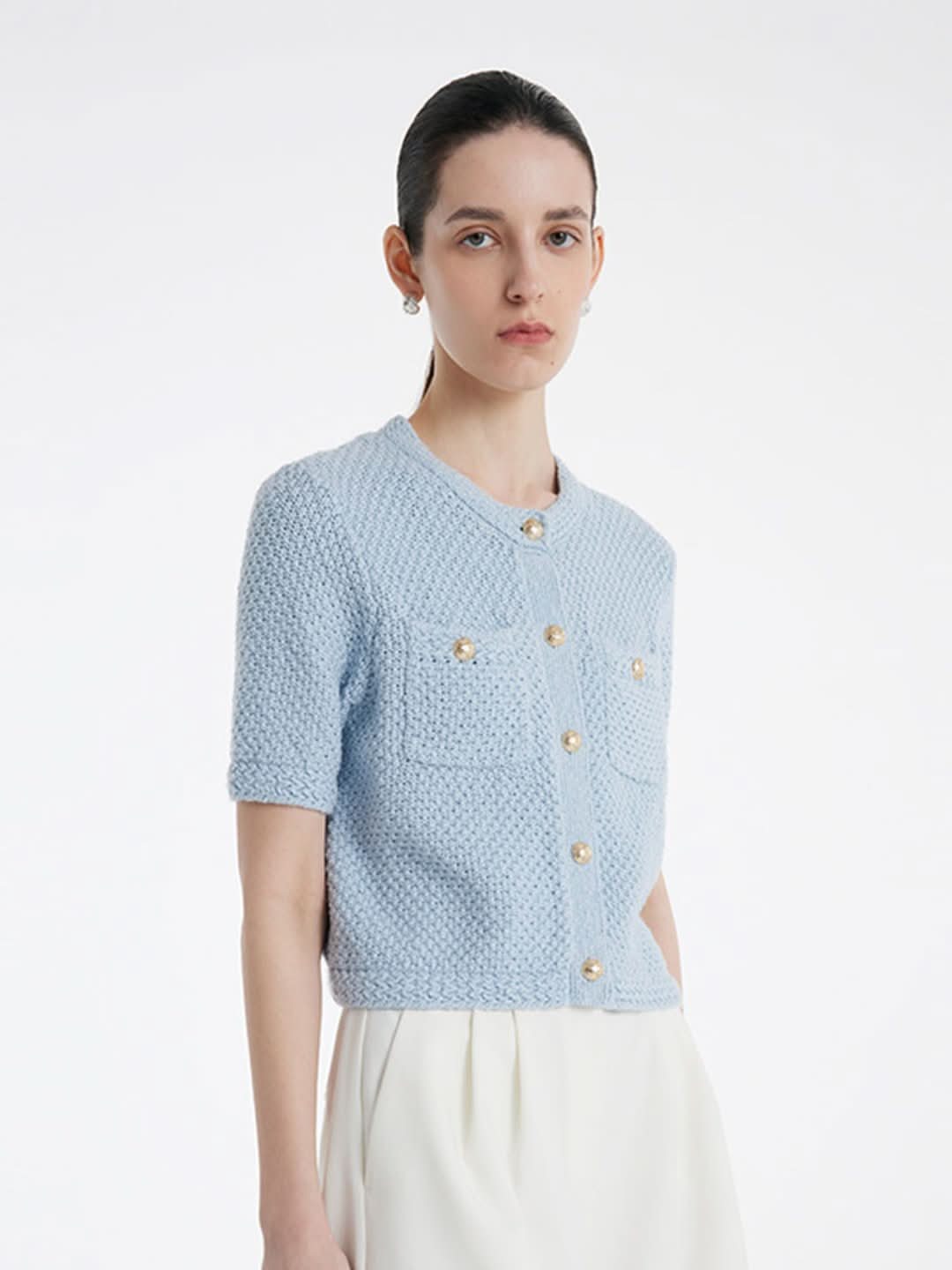 Gebreide Vest - Opengewerkt