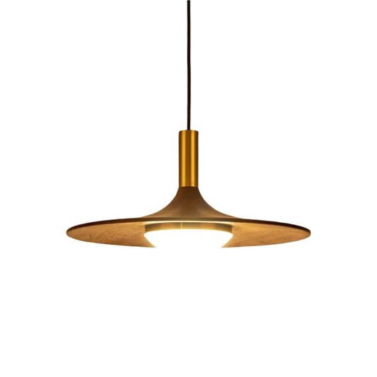 Noorse Notenhouten Hanglamp – Stijlvol, Modern & Energiezuinig-lamp-De Bazelaar