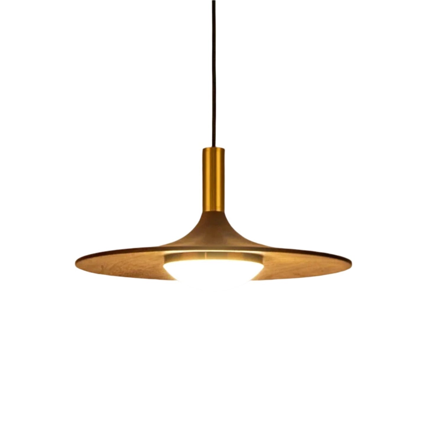 Noorse Notenhouten Hanglamp – Stijlvol, Modern & Energiezuinig-lamp-De Bazelaar