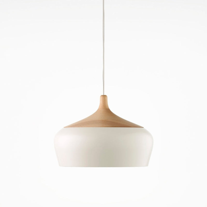 Scandinavische Houten Hanglamp met LED Ondersteuning-light decor-De Bazelaar