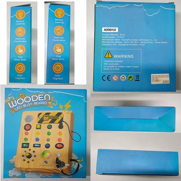 Montessori Peuter Busy Bord - Muziek & Licht Fun!-Educational Toys-De Bazelaar