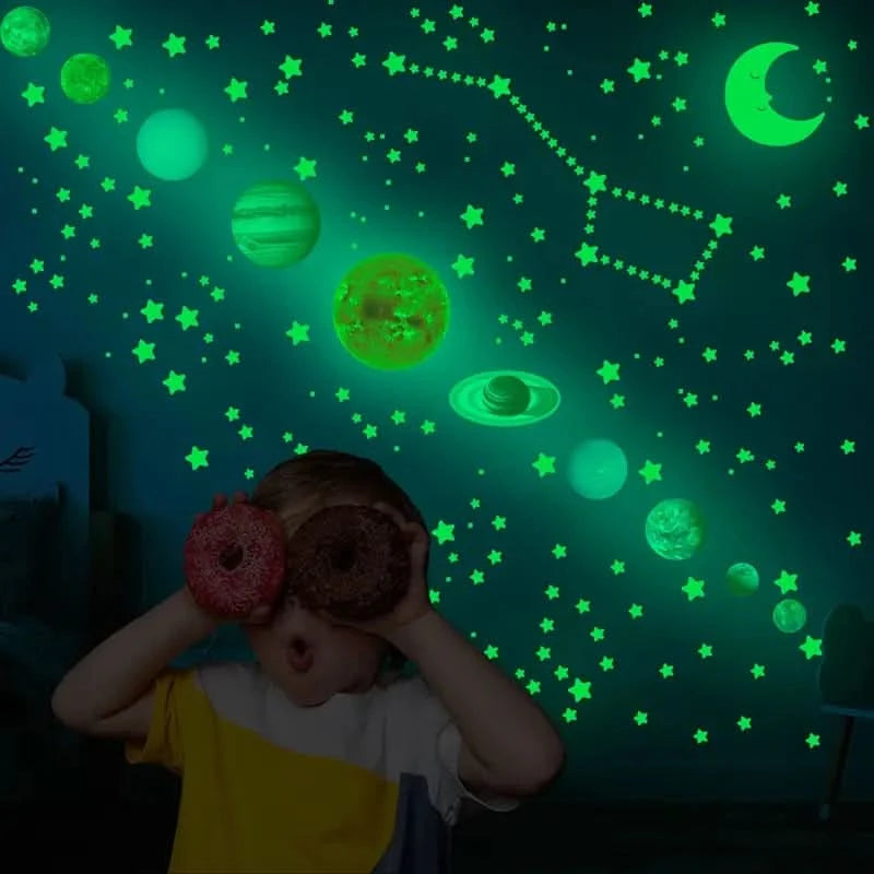 Lichtgevende Stickers | Negen Planeten