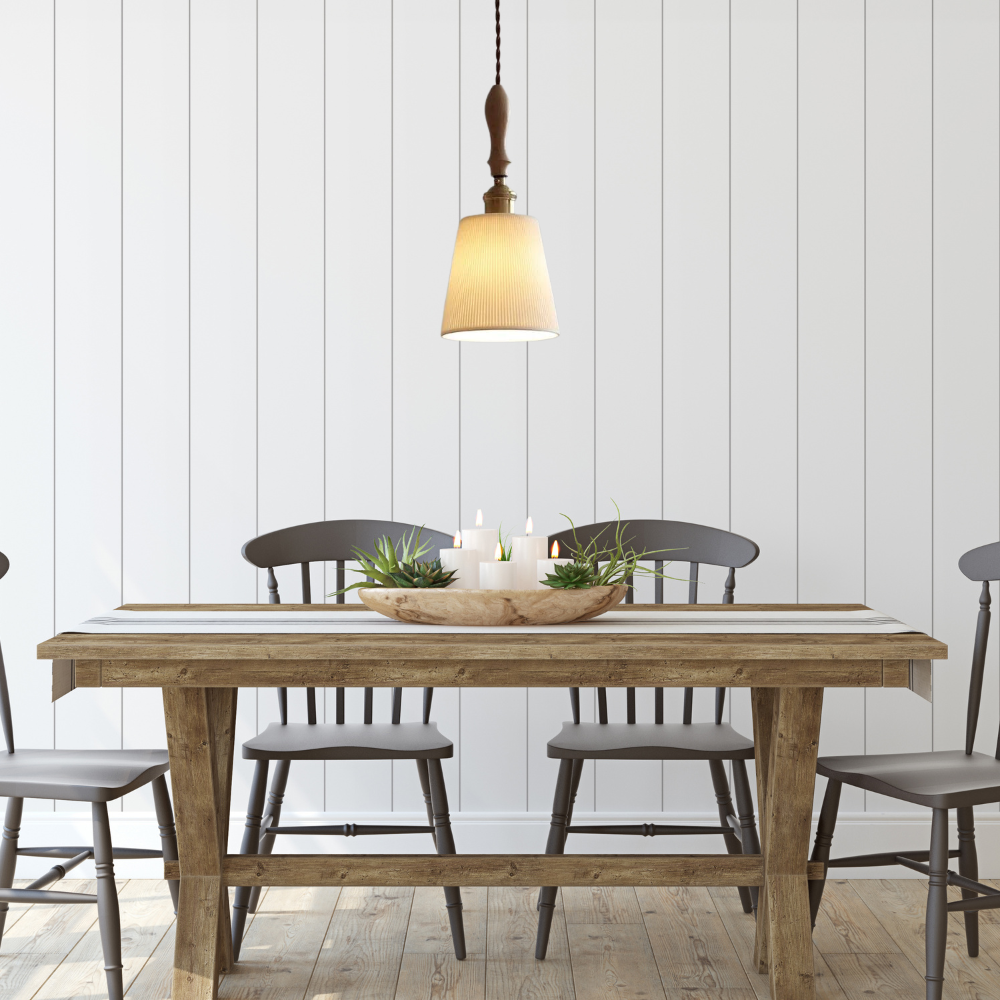 Retro Hanglamp met Keramiek en Hout - Verstelbaar-light decor-De Bazelaar