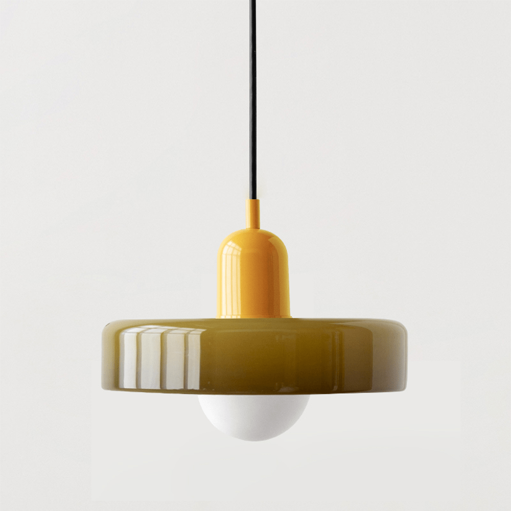 Hanglamp VividGlass Bauhaus – Uniek Kunstzinnig Design-Lamps-De Bazelaar