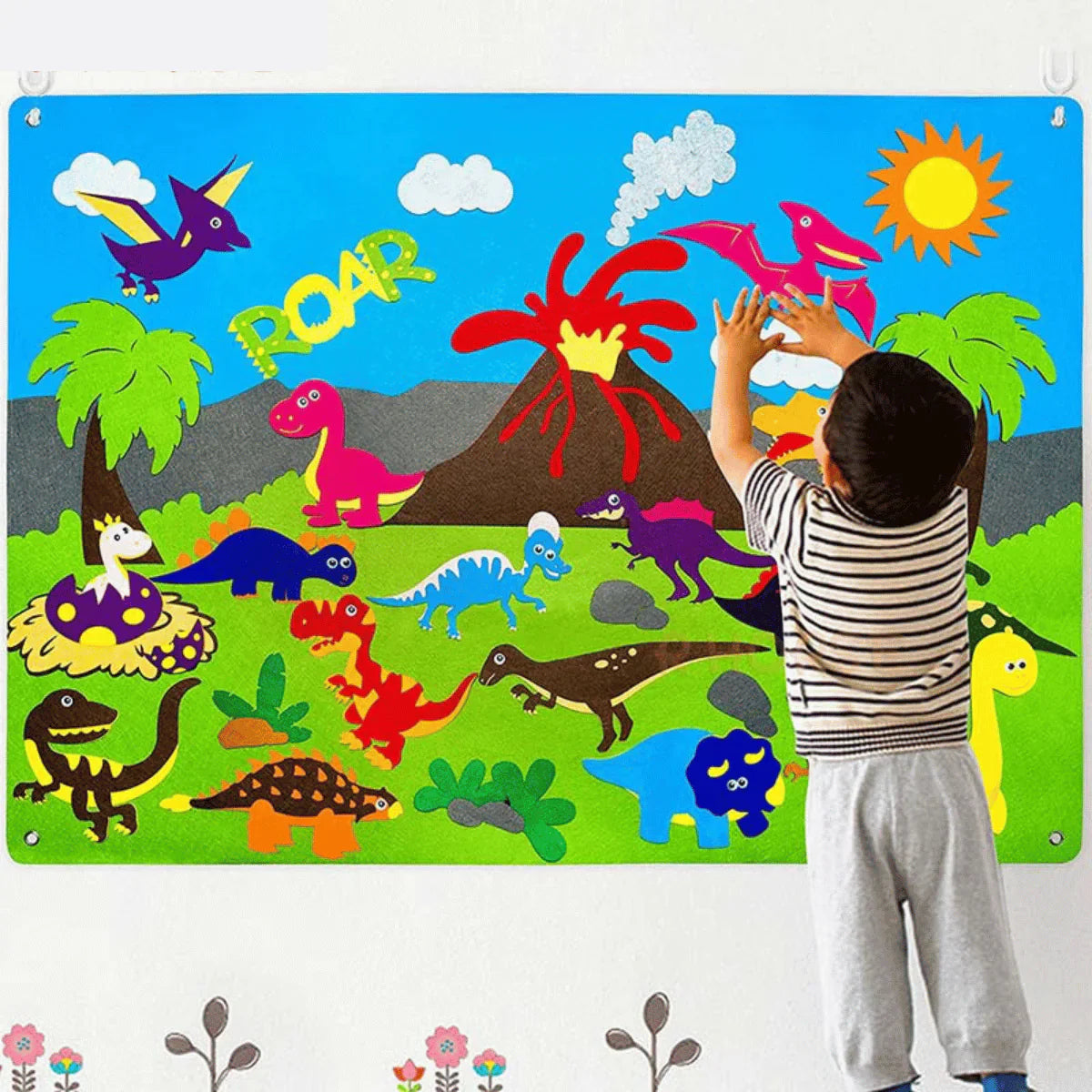 Dieren Viltbord - Educatief Speelplezier voor Kinderen-Educational Toys-De Bazelaar