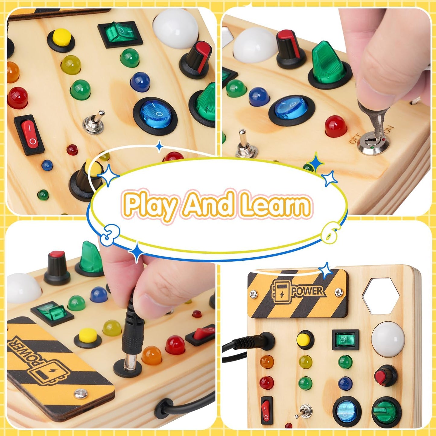 Montessori Peuter Prikbord - Creatief Ontdekken met Licht-Kind-De Bazelaar