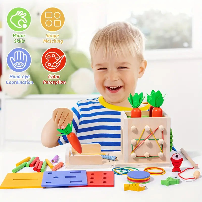 Creatieve 8-in-1 Montessori Speelset - Avontuurlijke Baby's - Leerzaam & Speels-Toys-De Bazelaar