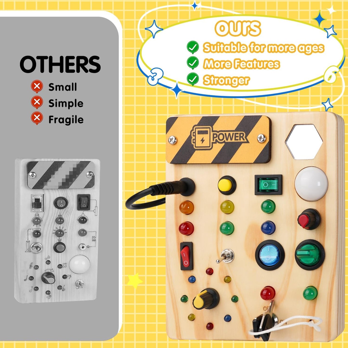 Montessori Peuter Prikbord - Creatief Ontdekken met Licht-Kind-De Bazelaar