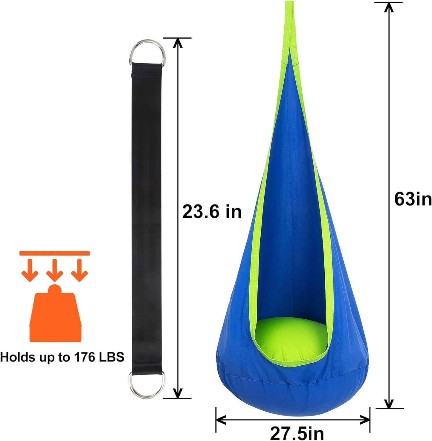 HangingJoy Kinderhangmat - Speelparadijs van Rust - Comfort en Creativiteit-Toys-De Bazelaar