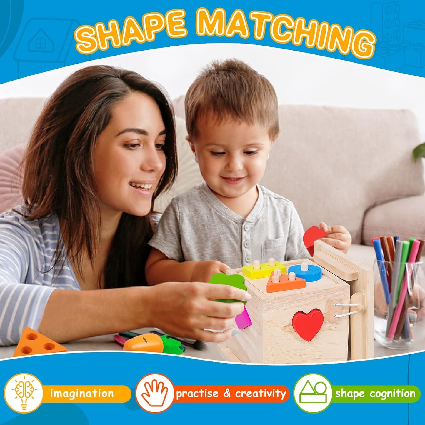 Educatieve Babyspeelgoed Set - Stimuleer Groei en Ontwikkeling-Educational Toys-De Bazelaar