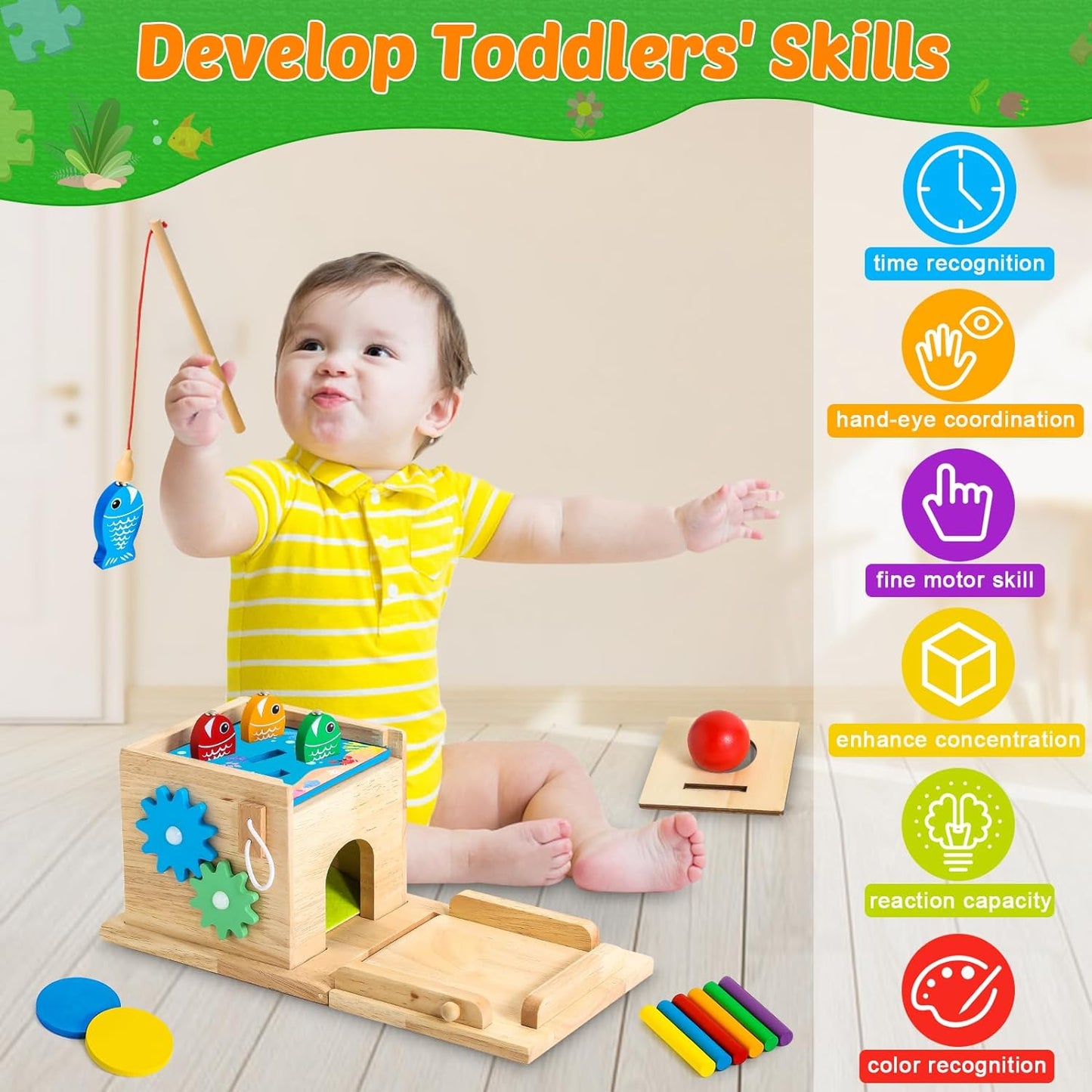 Educatieve Babyspeelgoed Set - Stimuleer Groei en Ontwikkeling-Educational Toys-De Bazelaar