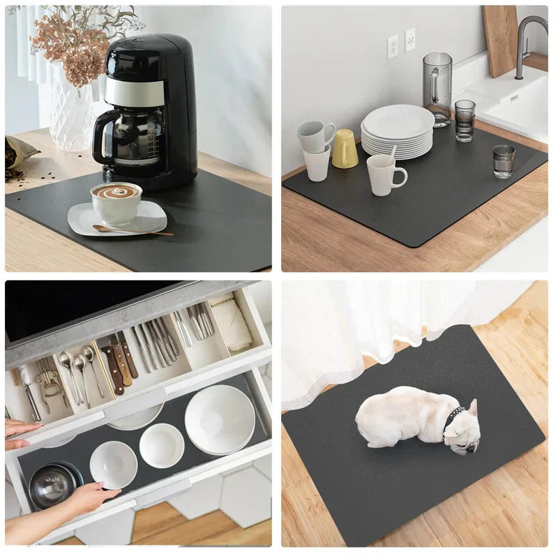 Super Absorberende Keukenmat - Groot - Sneldrogend - Ideaal voor Afvoer-Tableware & Dining Accessories-De Bazelaar