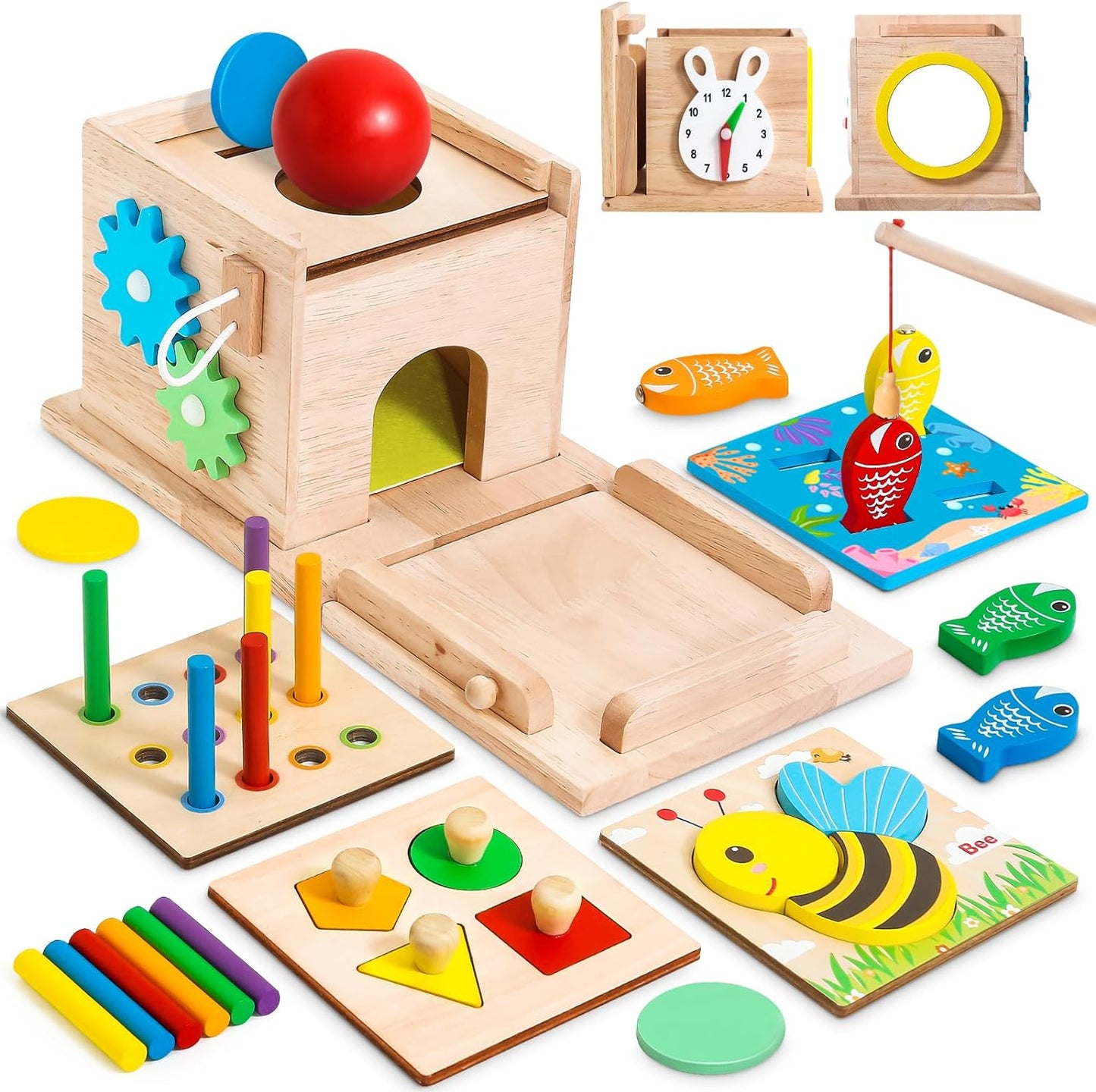 Educatieve Babyspeelgoed Set - Stimuleer Groei en Ontwikkeling-Educational Toys-De Bazelaar