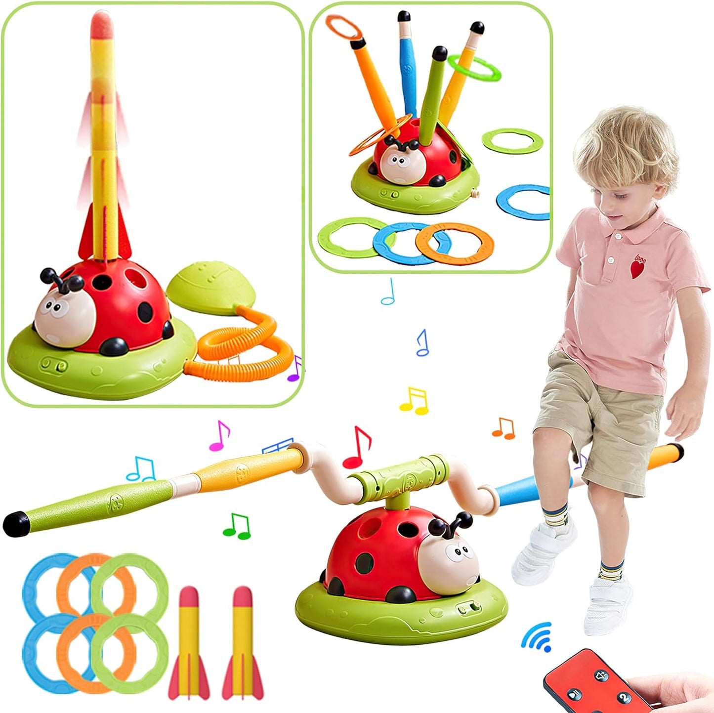 3-in-1 Ring Toss - Raketspellen Avontuur - Uniek Vermaak-Educational Toys-De Bazelaar