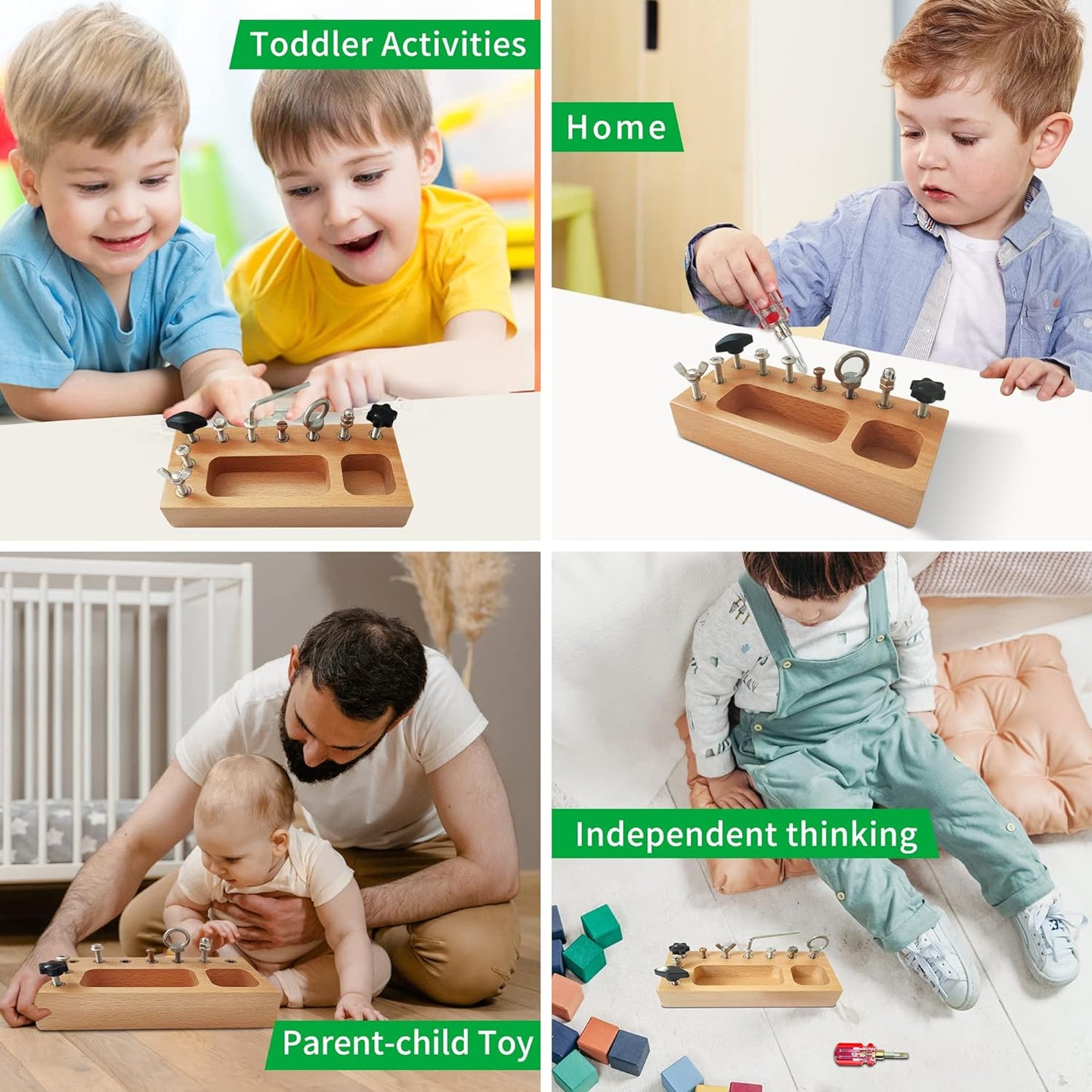 Educatief Montessori Busy Board - Creatieve Ontwikkeling voor Kinderen-Toys-De Bazelaar