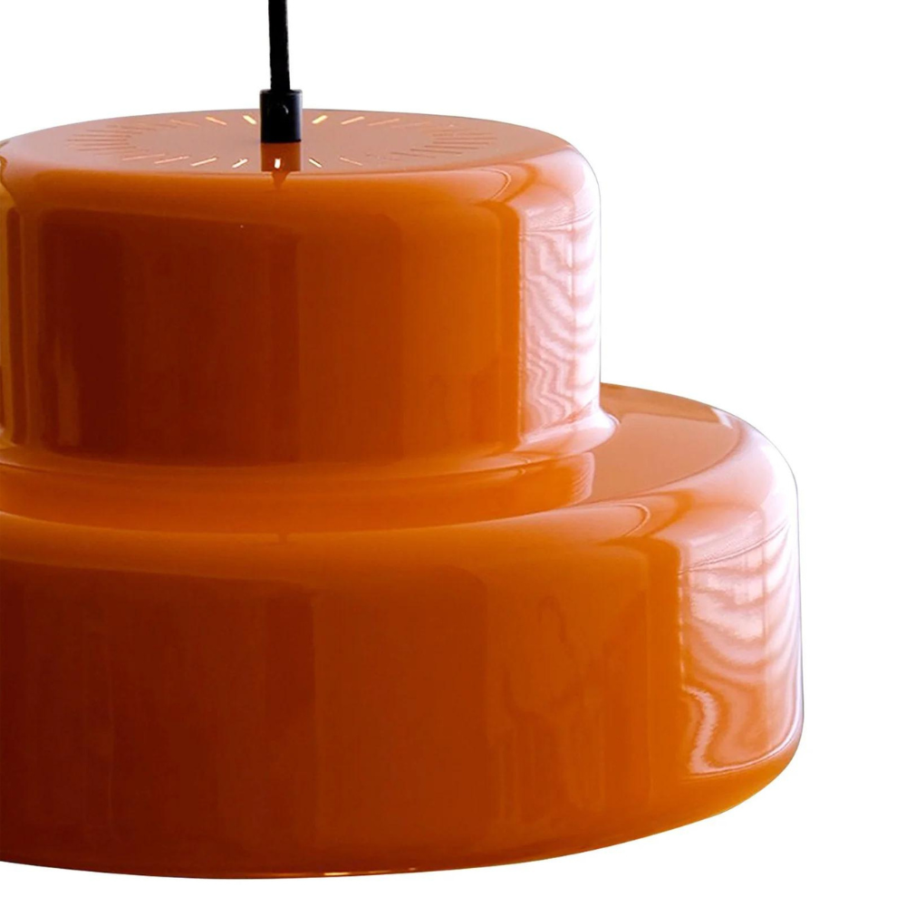 Retro Art Deco Hanglamp Orange Burst-light decor-De Bazelaar