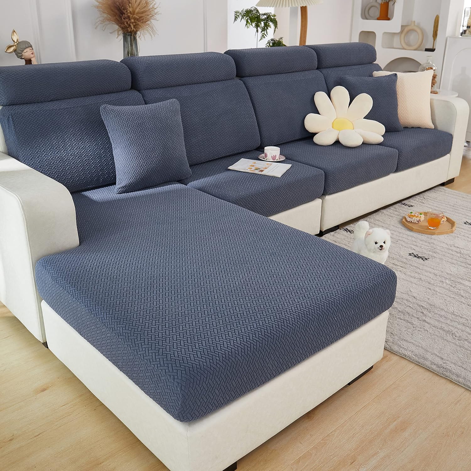 Huisdiervriendelijke Stretch Sofa Cover - Wasbaar - Meubelbeschermer-Sofa & Cushion Covers-De Bazelaar