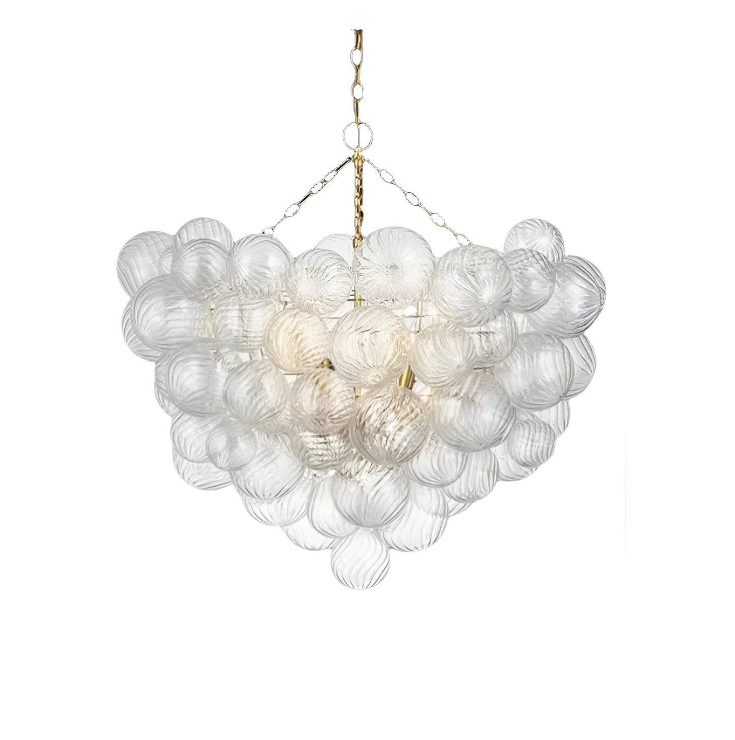 Cluster Ribbed Bubble Kroonluchter - Luxe en Stijlvol Design-light decor-De Bazelaar
