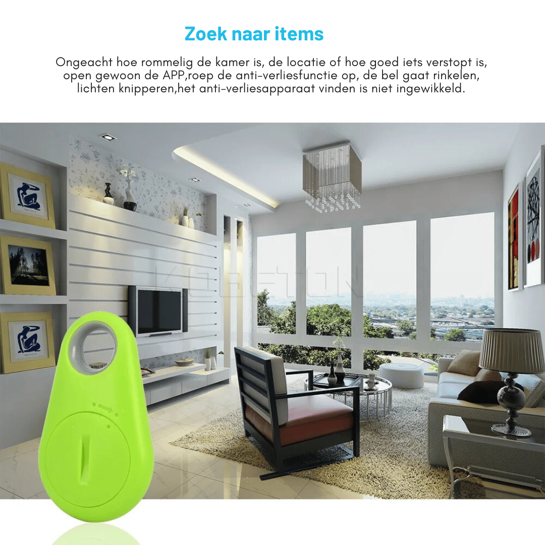 Smart Tag Bluetooth Tracker - Sleutel en Tasvinder + Alarm