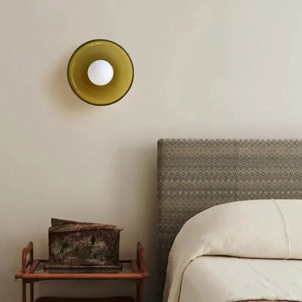 Olive Disc Wandlamp – Modern en Elegant Design-light decor-De Bazelaar
