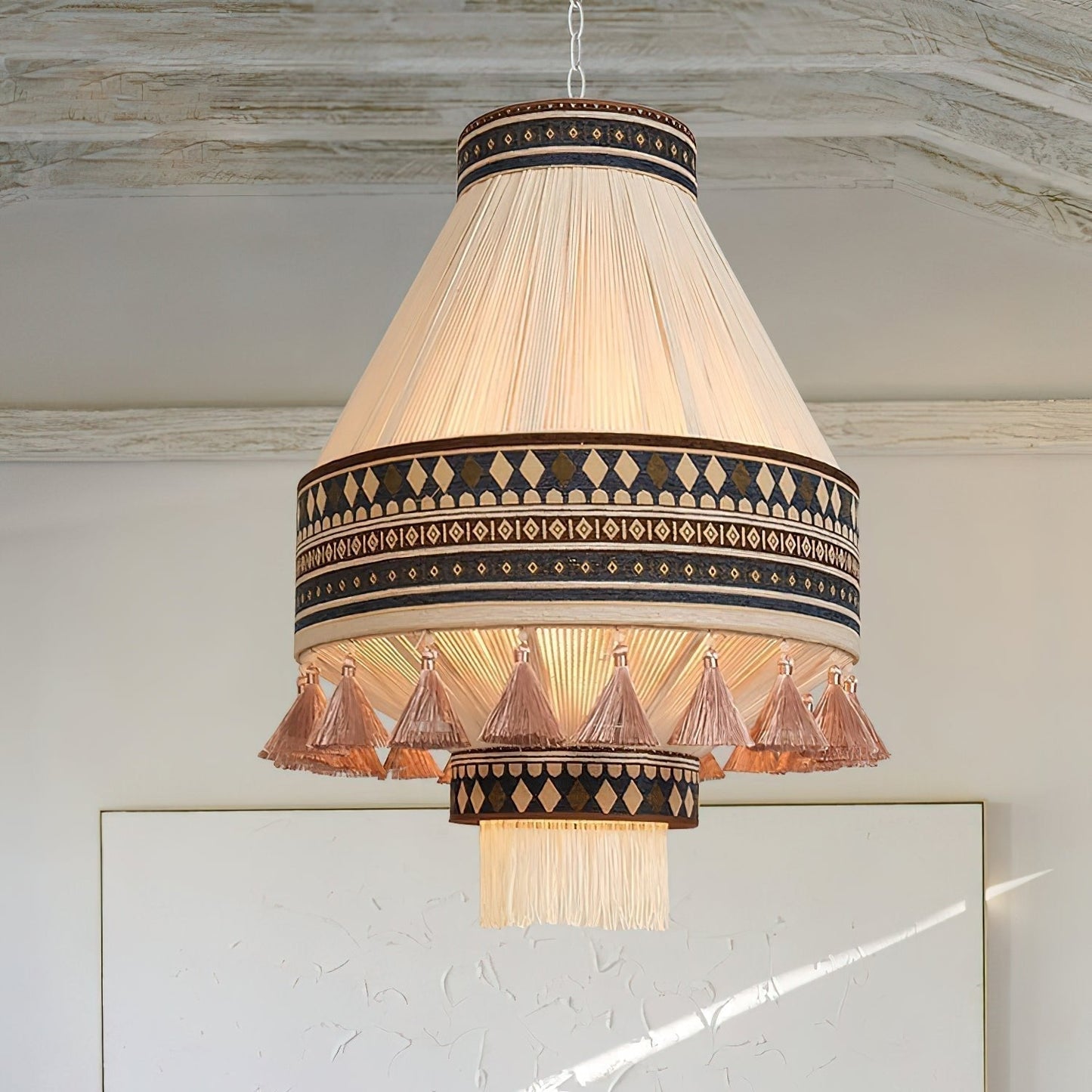 Bohemian Hanglamp met Franje – Speelse Boho-stijl-light decor-De Bazelaar
