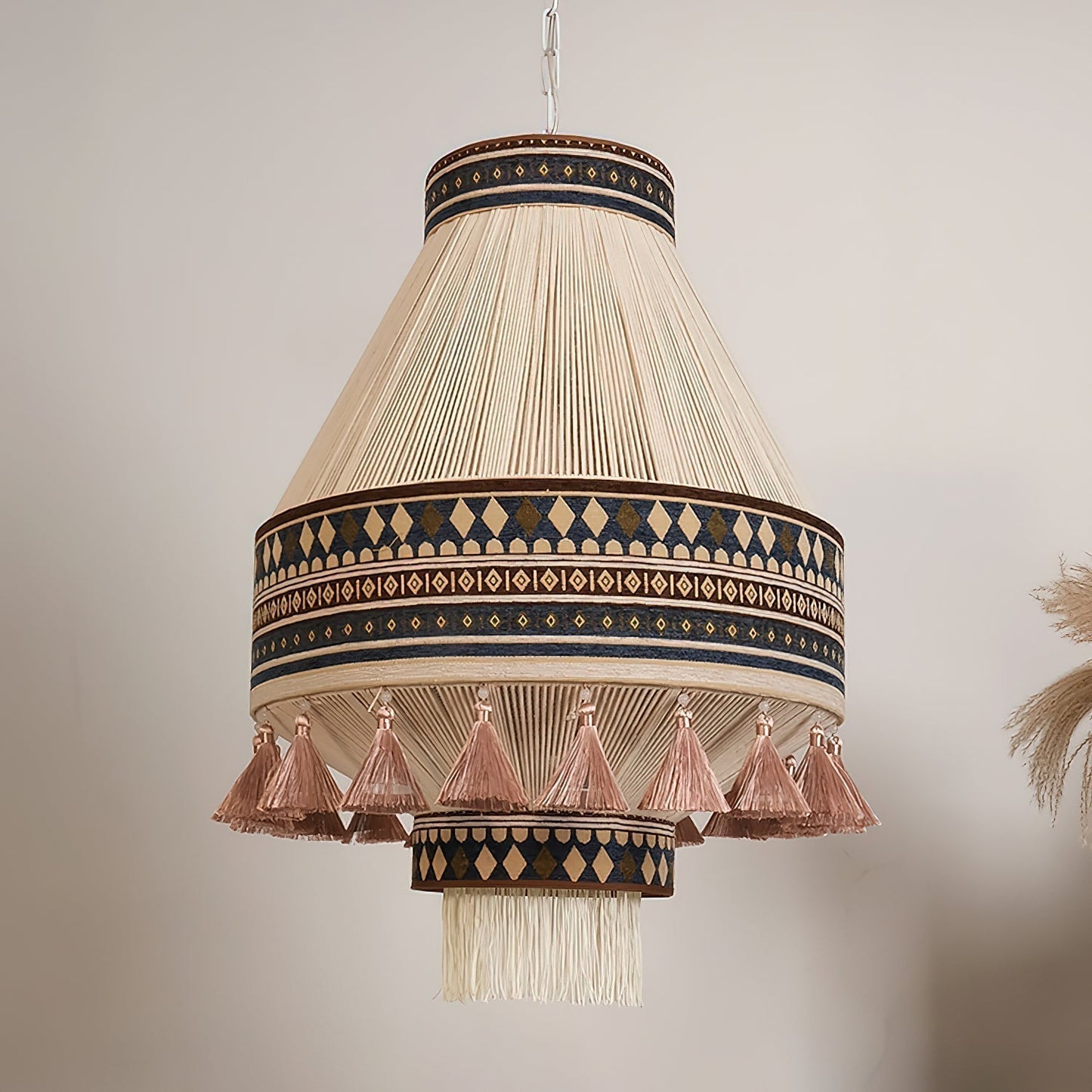 Bohemian Hanglamp met Franje – Speelse Boho-stijl-light decor-De Bazelaar
