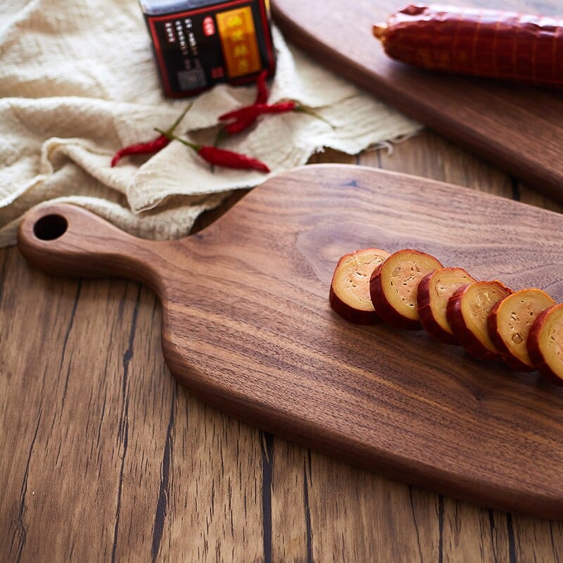 Zwarte Walnoot Snij- en Serveerplank - Uniek & Duurzaam-Cutting & Serving Boards-De Bazelaar