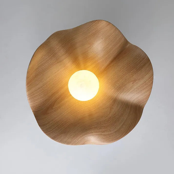 Scandinavische Houten Lotus Hanglamp-light decor-De Bazelaar