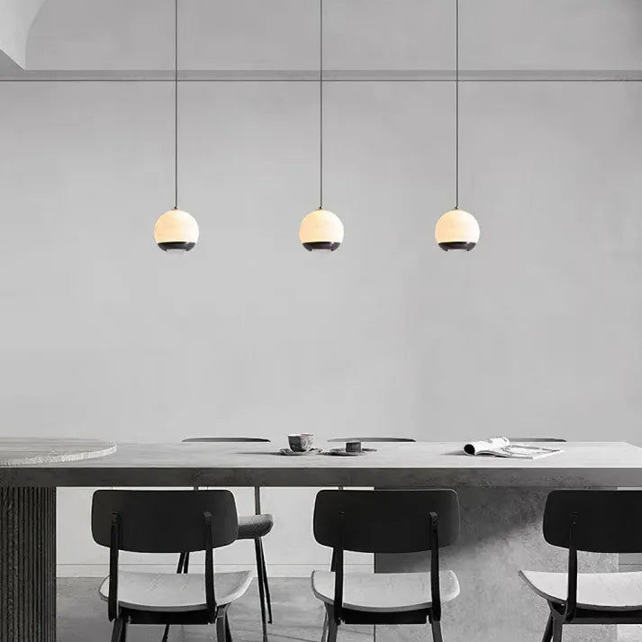 Luxe Marmeren Hanglamp met Albast-light decor-De Bazelaar