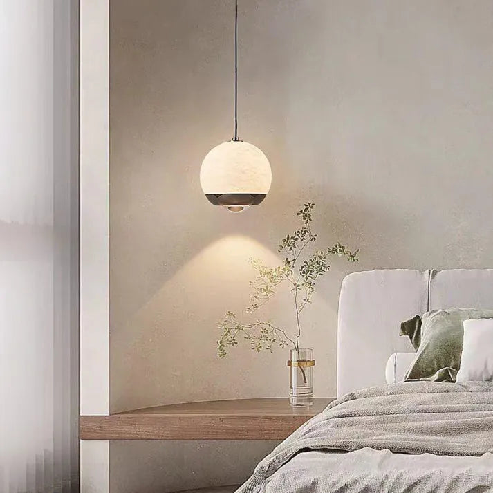 Luxe Marmeren Hanglamp met Albast-light decor-De Bazelaar