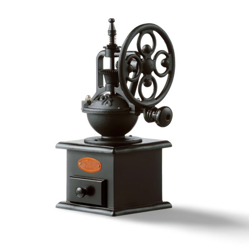 Vintage Metaal Koffiemolen - Handmatig - Keramische Kern - Unieke Smaak-Coffee & Tea-De Bazelaar