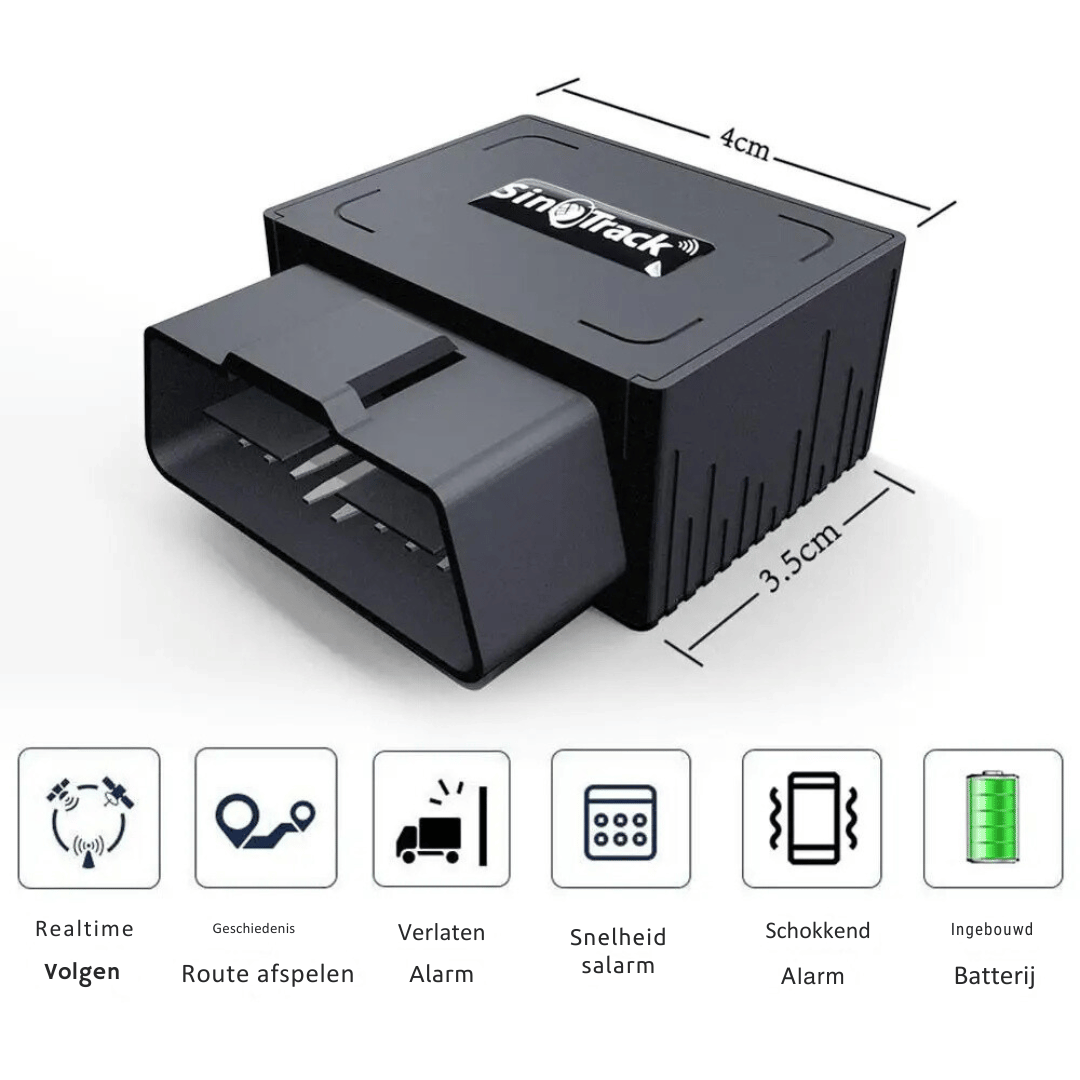 Mini GPS Tracker - Plug & Play OBD2 Voertuig Locator