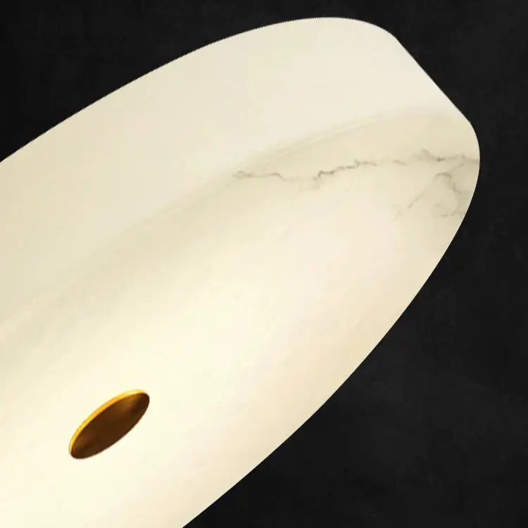 Luxe Ronde Inbouw LED Plafondlamp van Marmer en Koper-light decor-De Bazelaar