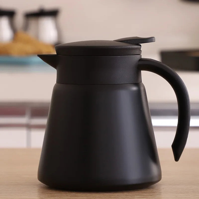 Thermisch Geïsoleerde Karaf 600ml - Perfecte Temperatuur - Stijlvol Ontwerp-Coffee & Tea-De Bazelaar